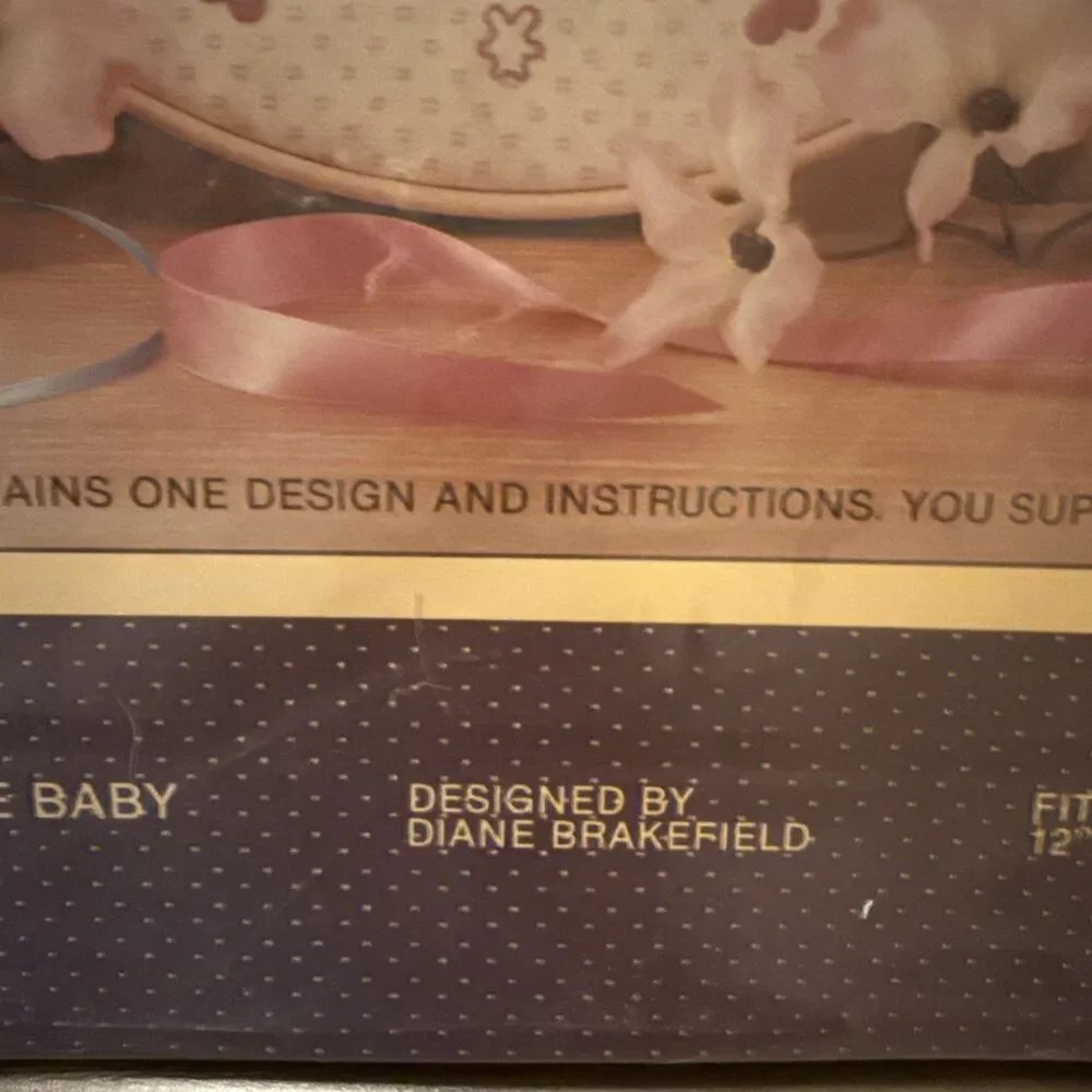 Sunset Stitchery 2882 Welcome Baby Needlecraft Vintage 1984 Craft Kit New